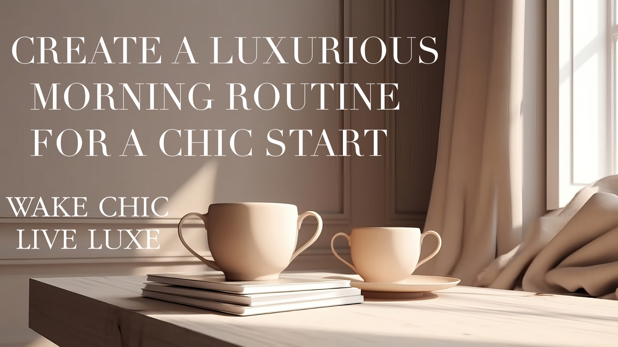 Embrace Your Day: Create a Luxurious Morning Routine for a Chic Start