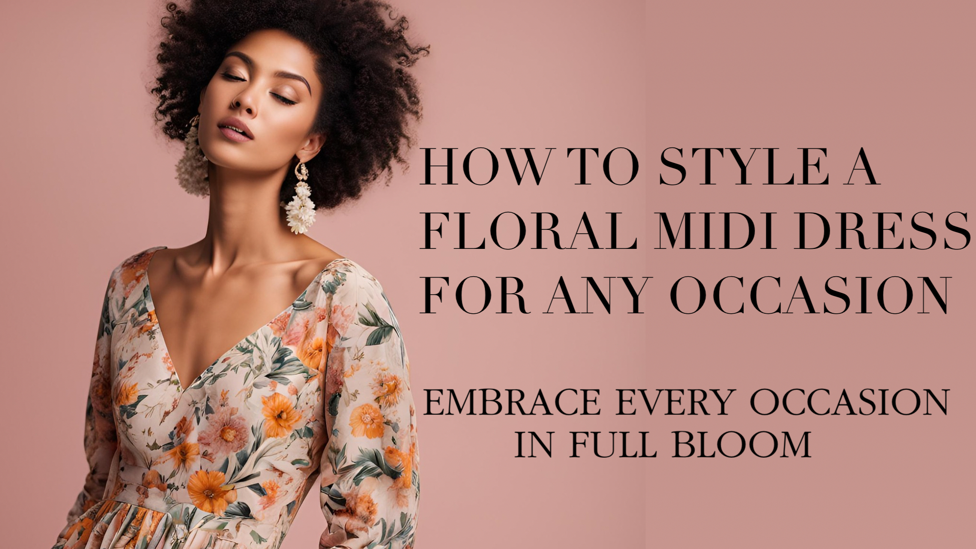 How to Style a Floral Midi Dress for Any Occasion